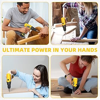 Amazon.com: DELI 12V Cordless Drill Set, 2.0Ah Battery with